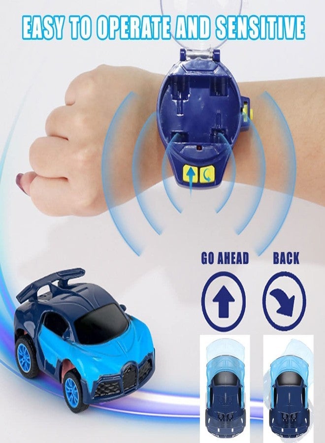 SANTALON Cartoon Mini Watch Car Toy, USB Rechareable Remote Control Toy, Wrist Racing Watch for Kids (One Watch Controller with One Metal Car) (New SUV Color), Multicolor - Image 4